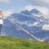 Alphorn 3-teilig Arve, Fis/Ges und F komplett